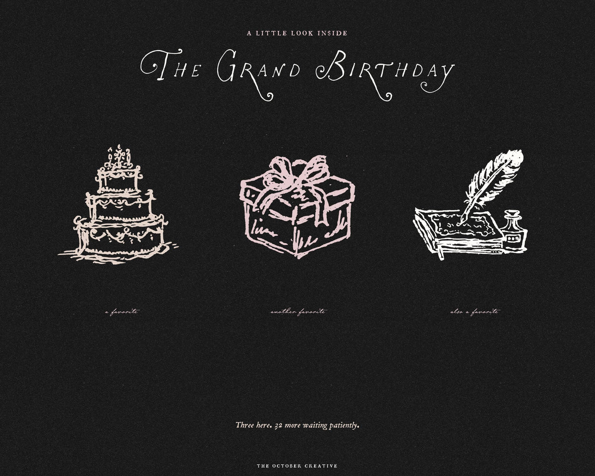The Grand Birthday Doodle Pack, preview 8