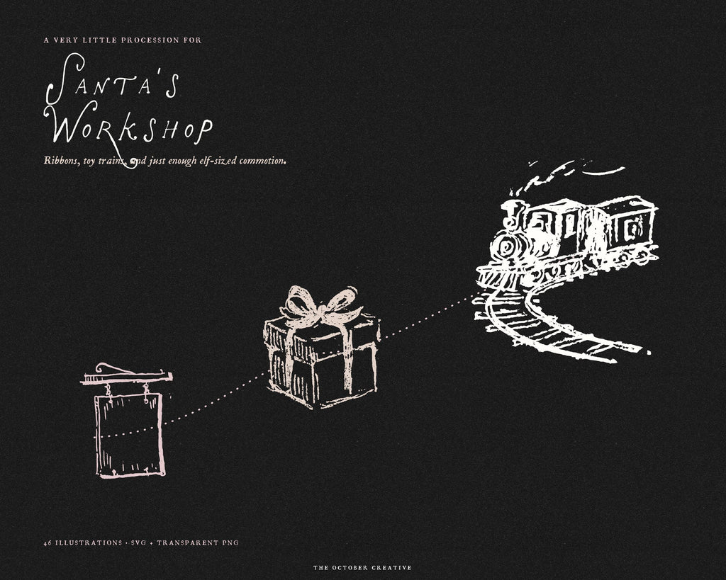 Santa's Workshop Doodle Pack, preview 15