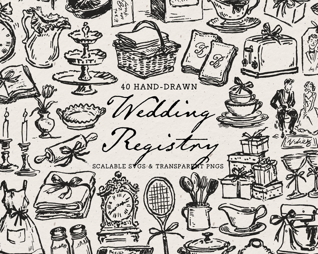 Wedding 4-Pack Doodle Bundle, preview 4
