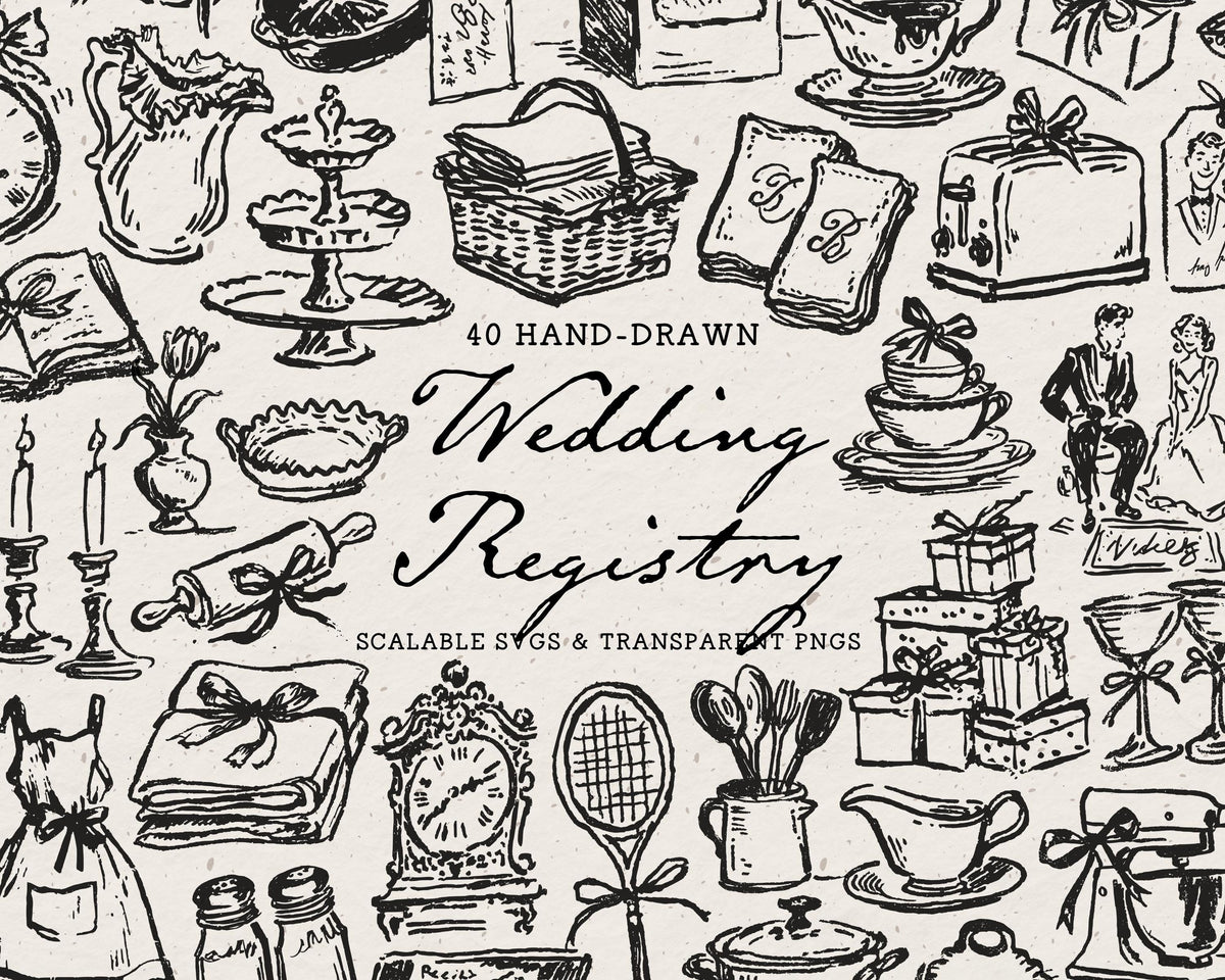 Wedding 4-Pack Doodle Bundle, preview 4
