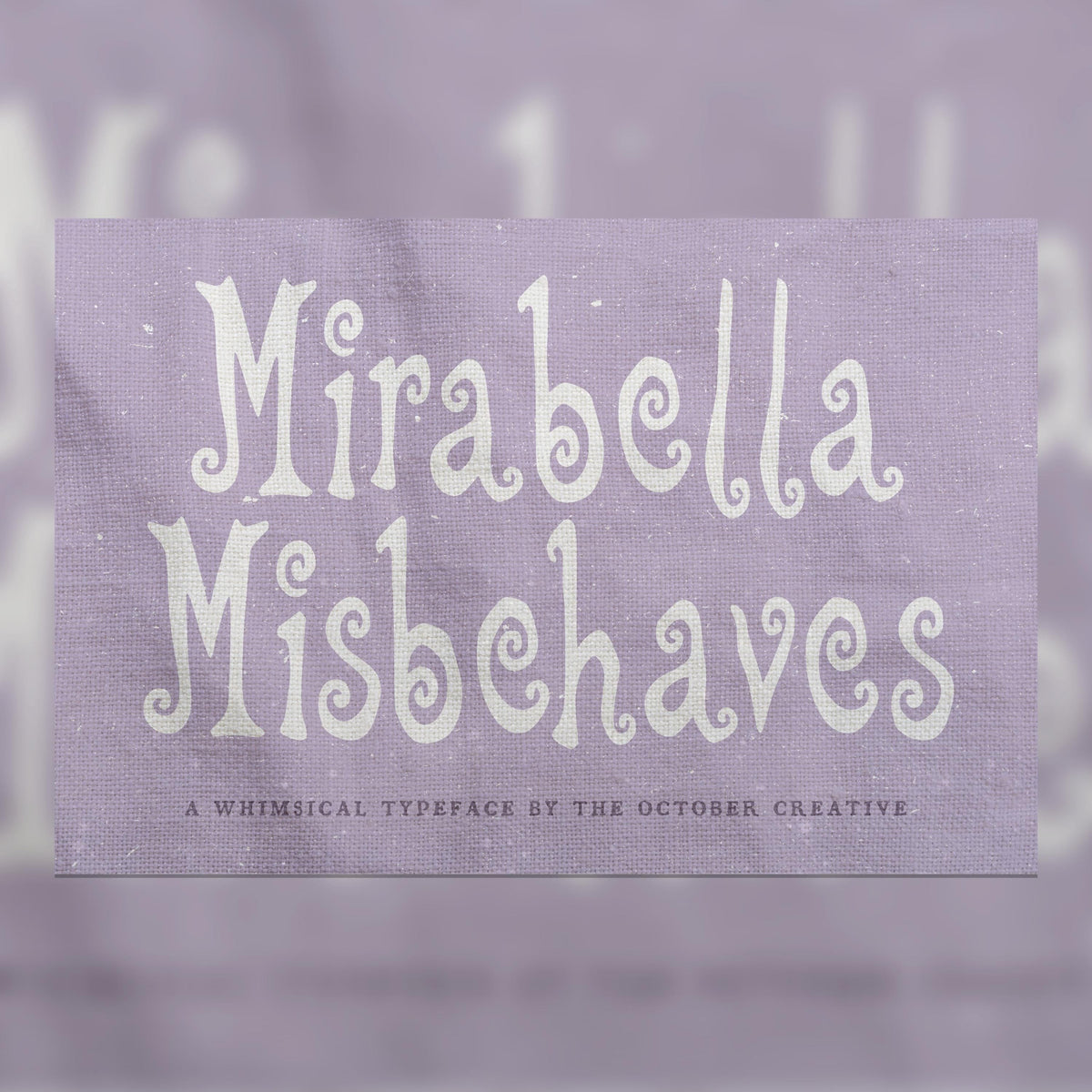Mirabella Misbehaves Font, preview 1
