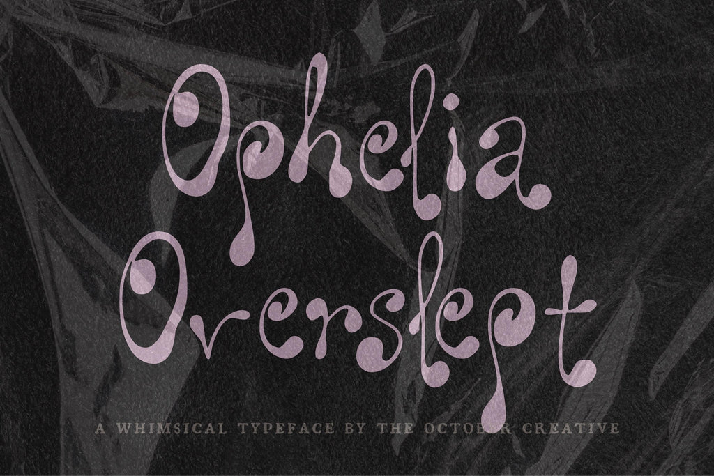 Ophelia Overslept Font, preview 2