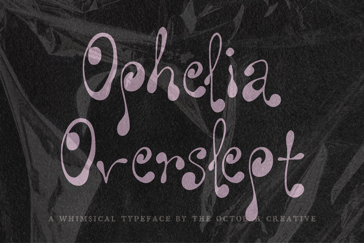 Ophelia Overslept Font, preview 2