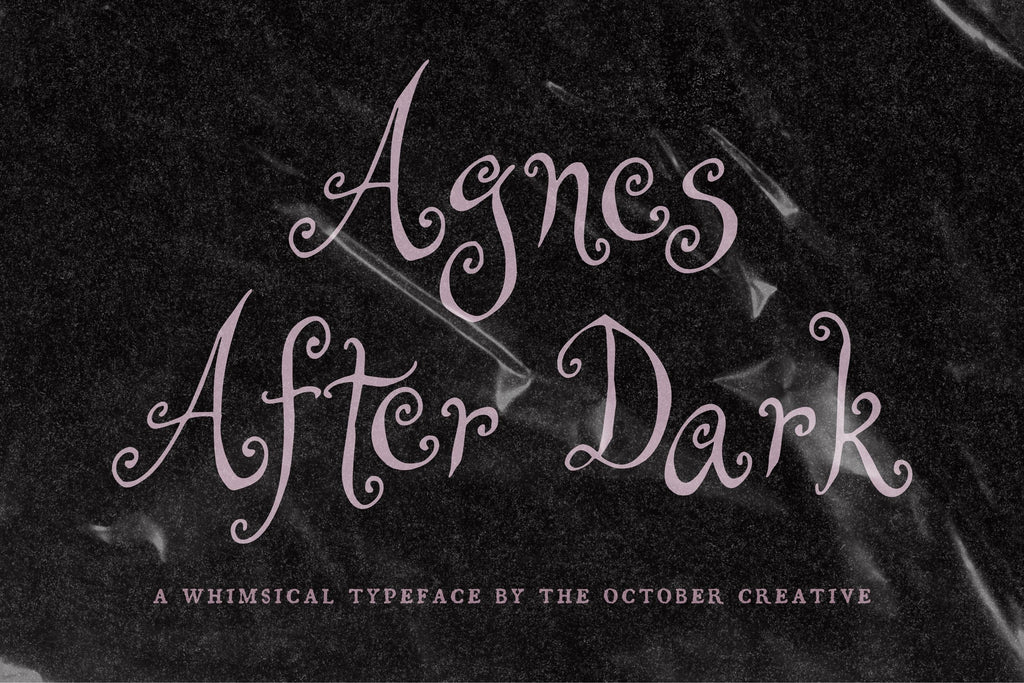 Agnes After Dark Font, preview 2