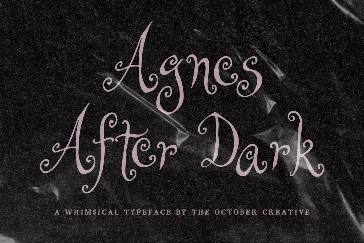 Agnes After Dark Font, preview 2