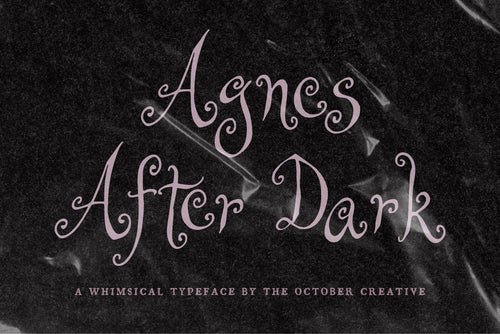Agnes After Dark Font, preview 2