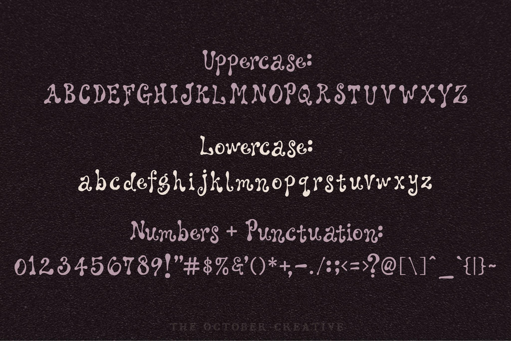 Inkwilt Font, preview 3