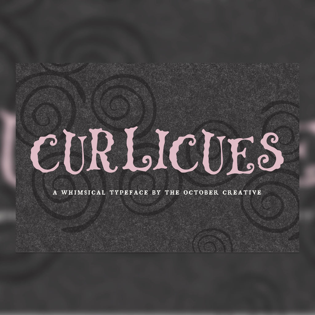 Curlicues Font, preview 1