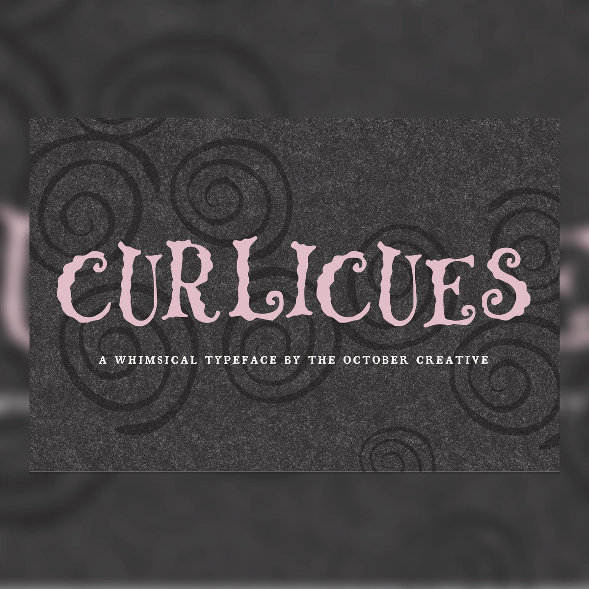 Curlicues Font, preview 1