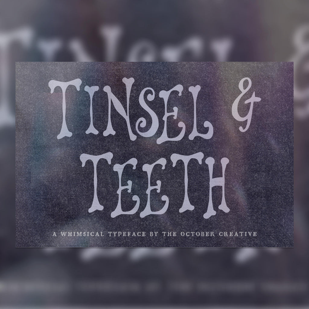 Tinsel & Teeth Font, preview 1