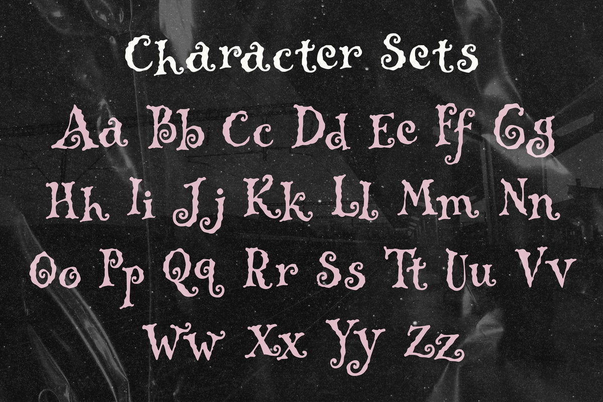 Curlicues Font, preview 4