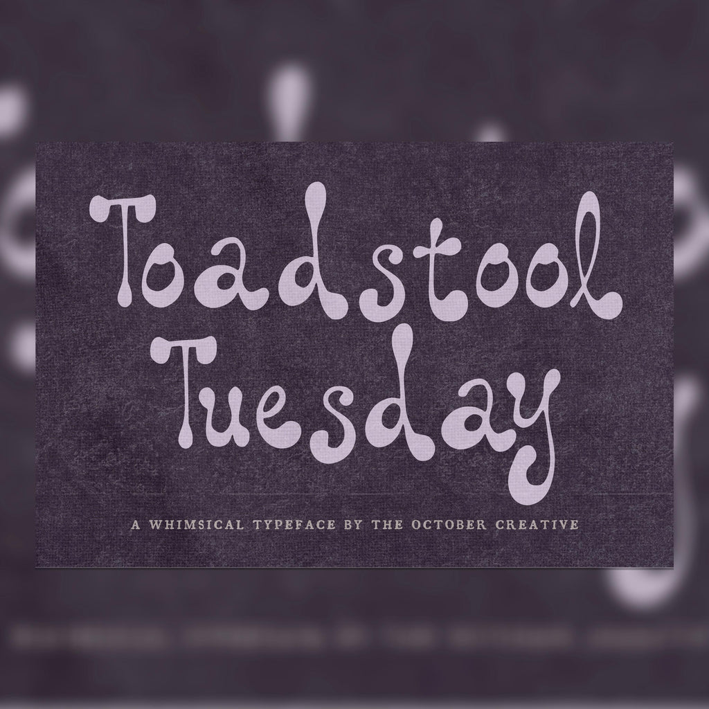 Toadstool Tuesday Font, preview 1
