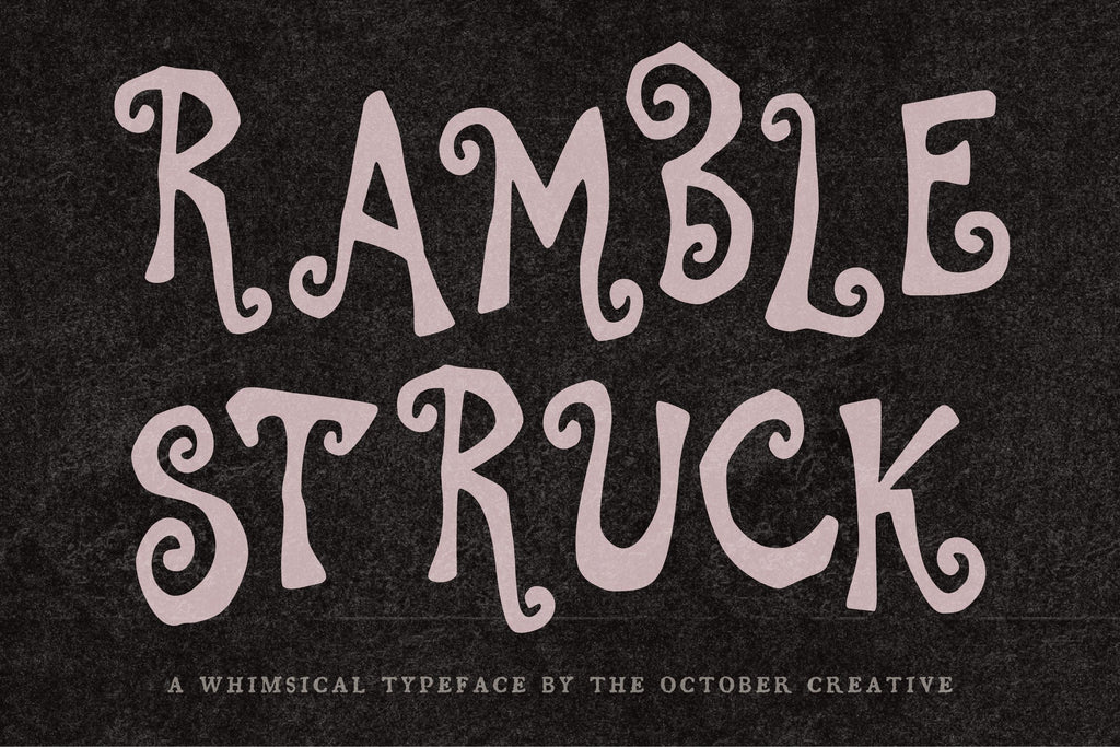 Ramblestruck Font, preview 2