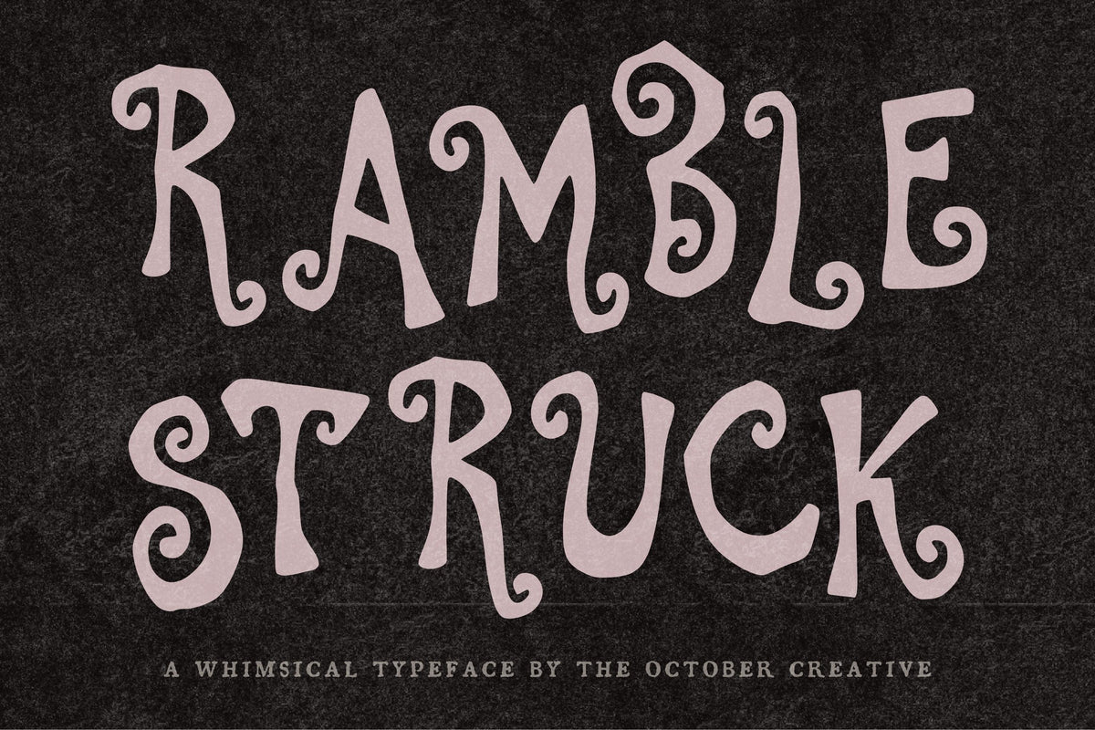 Ramblestruck Font, preview 2