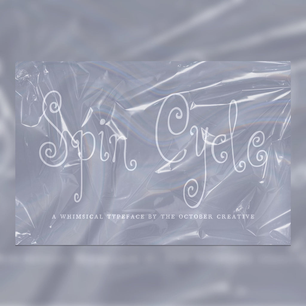 Spin Cycle Font, preview 1