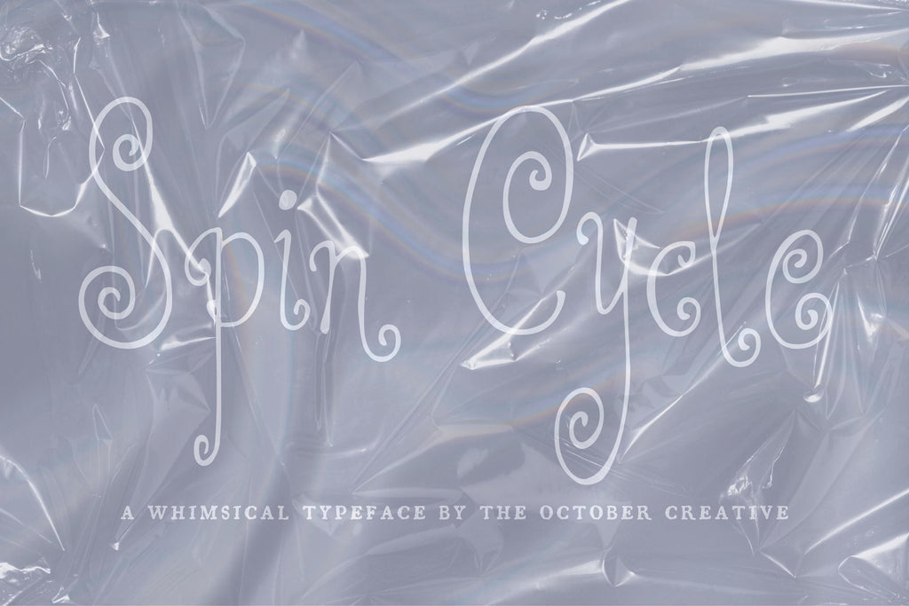 Spin Cycle Font, preview 2