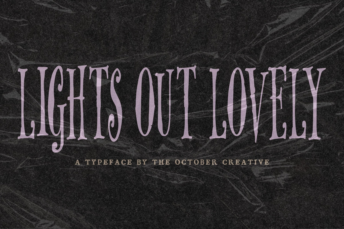 Lights Out Lovely Font, preview 2