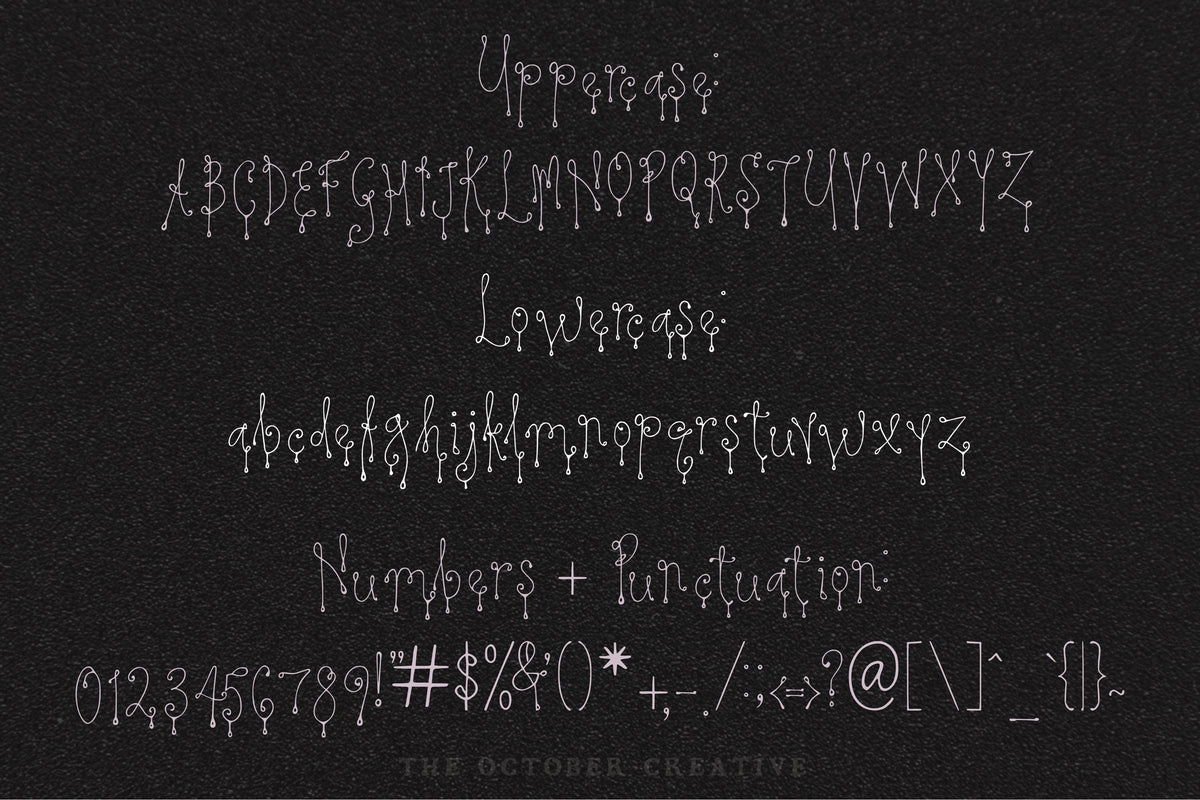 Never Mind Me Font, preview 3