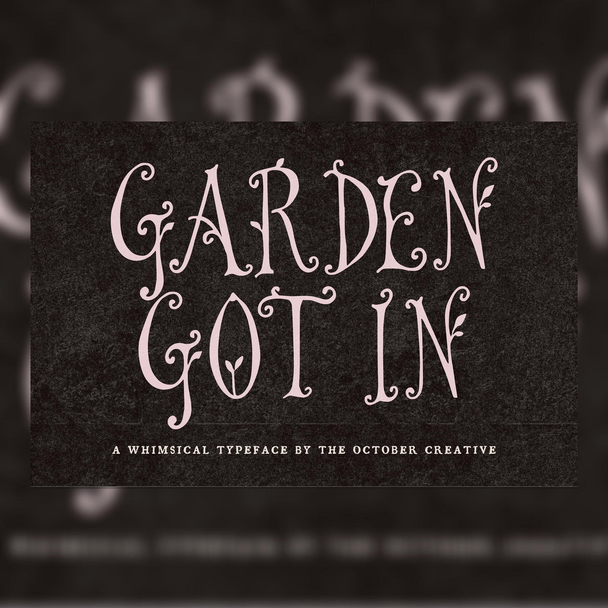 Garden Got In Font, preview 1