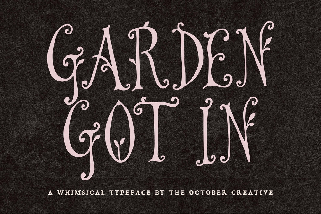 Garden Got In Font, preview 2