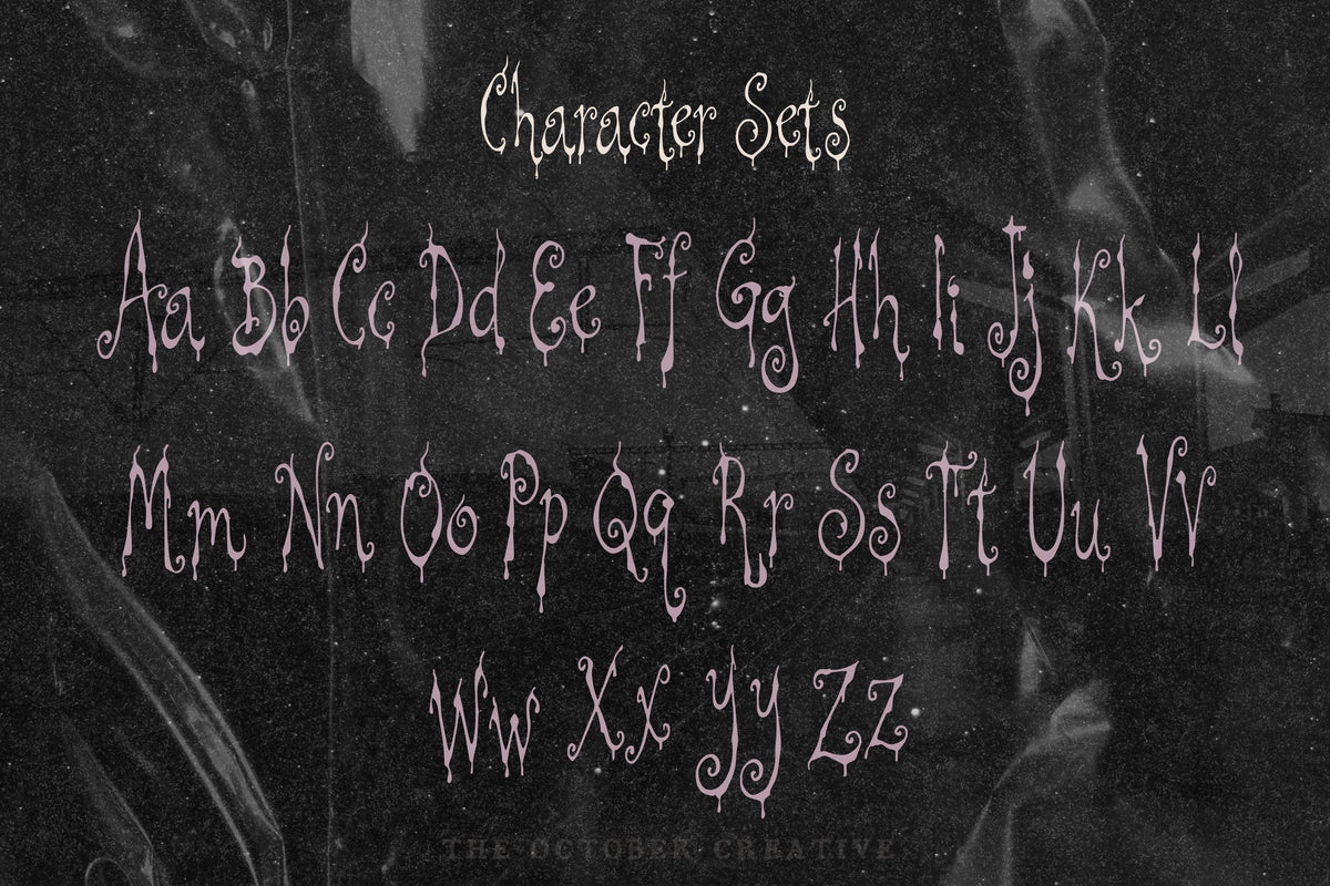 Wispwilt Font, preview 4