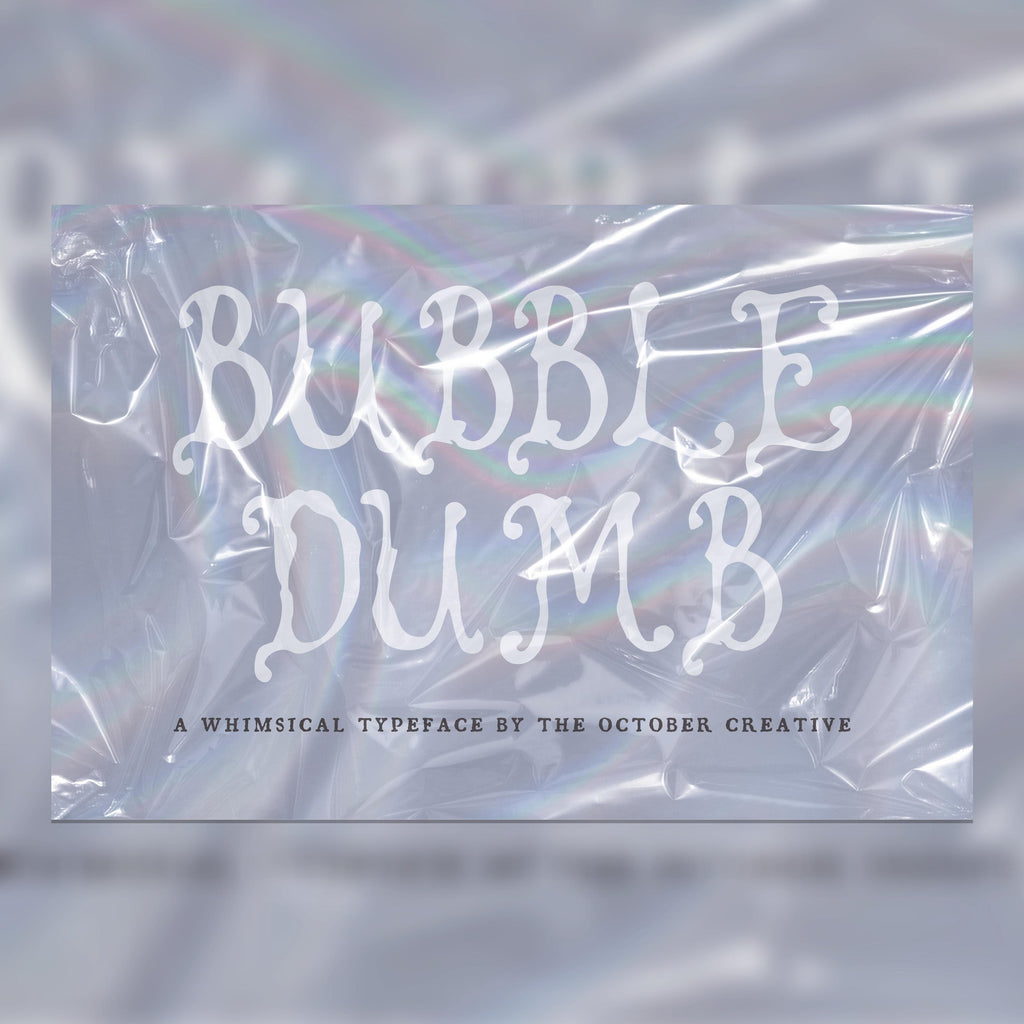Bubbledumb Font, preview 1