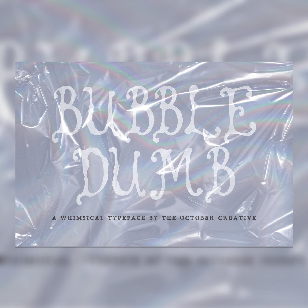 Bubbledumb Font, preview 1