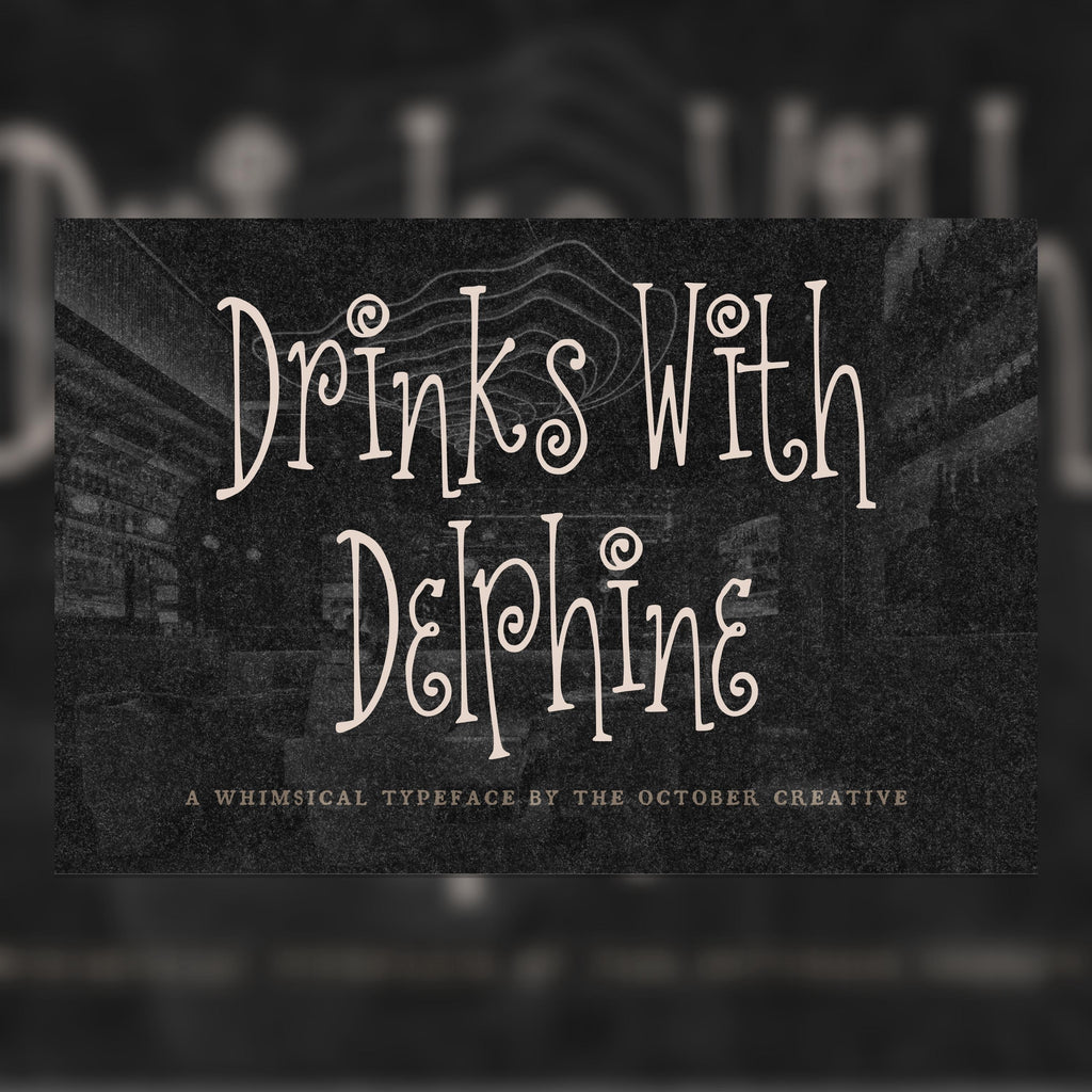 Drinks With Delphine Font, preview 1