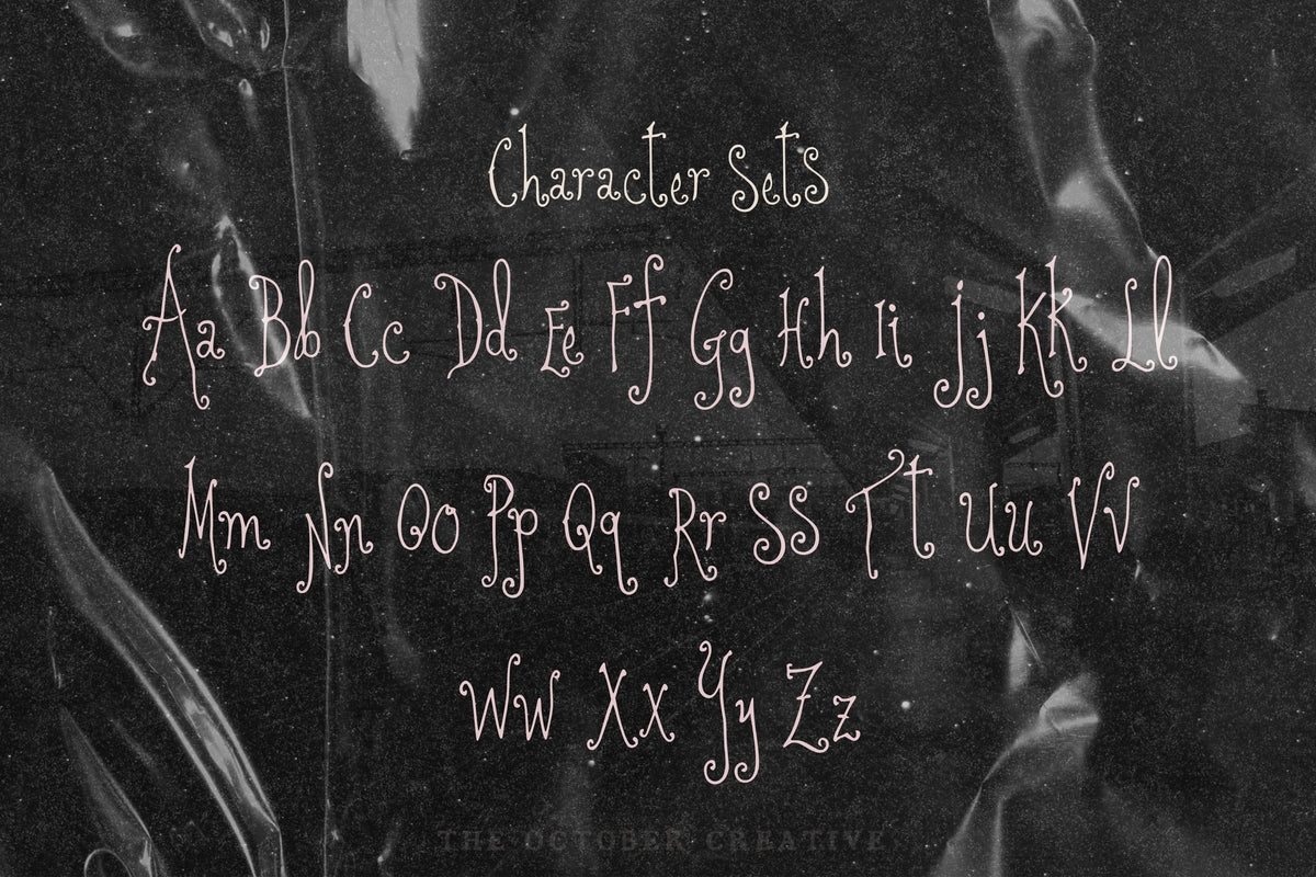 Ghostcurl Font, preview 4