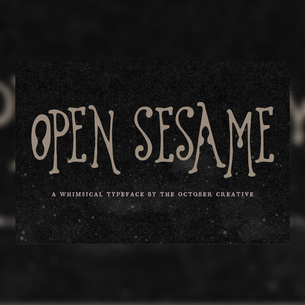 Open Sesame Font, preview 1