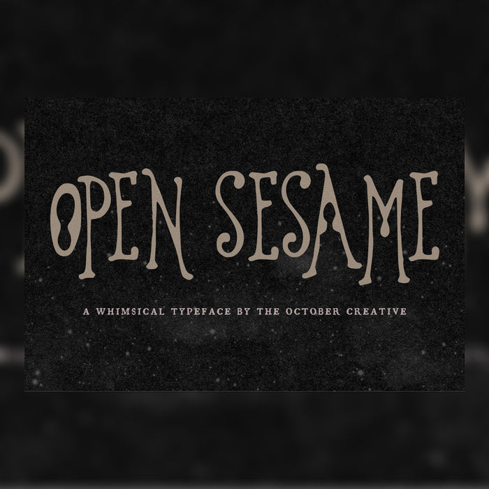 Open Sesame Font
