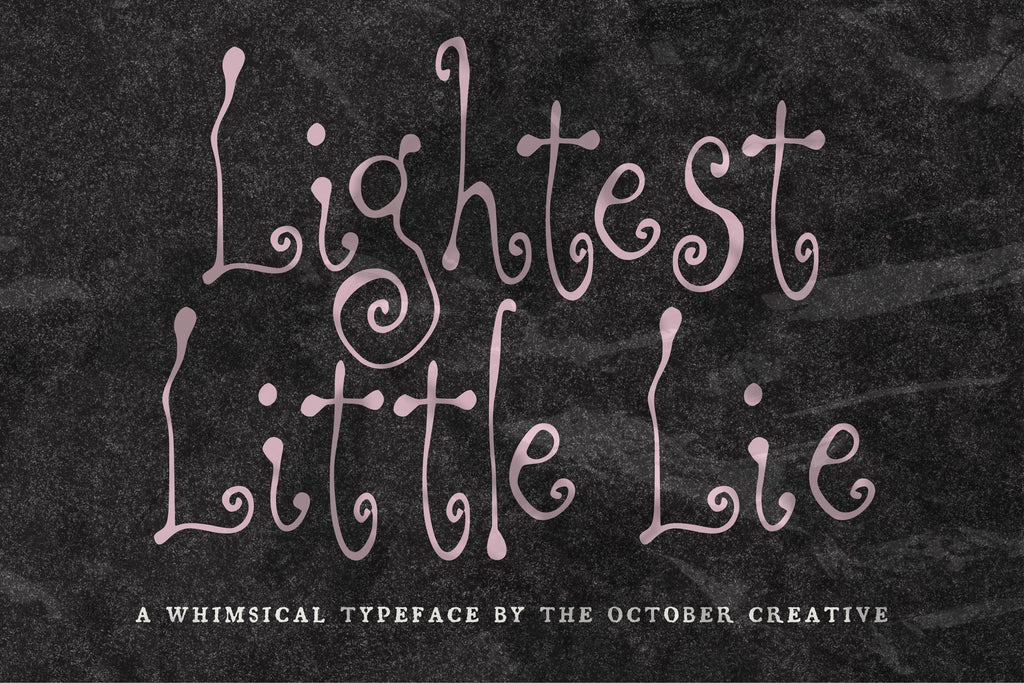 Lightest Little Lie Font, preview 2