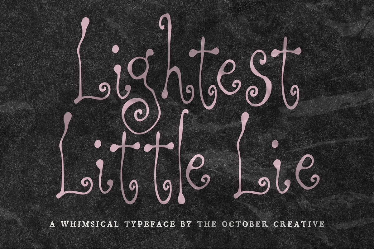 Lightest Little Lie Font, preview 2