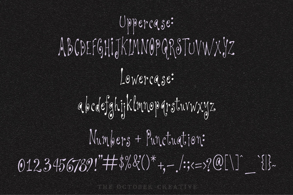Slink and Shimmer Font, preview 3