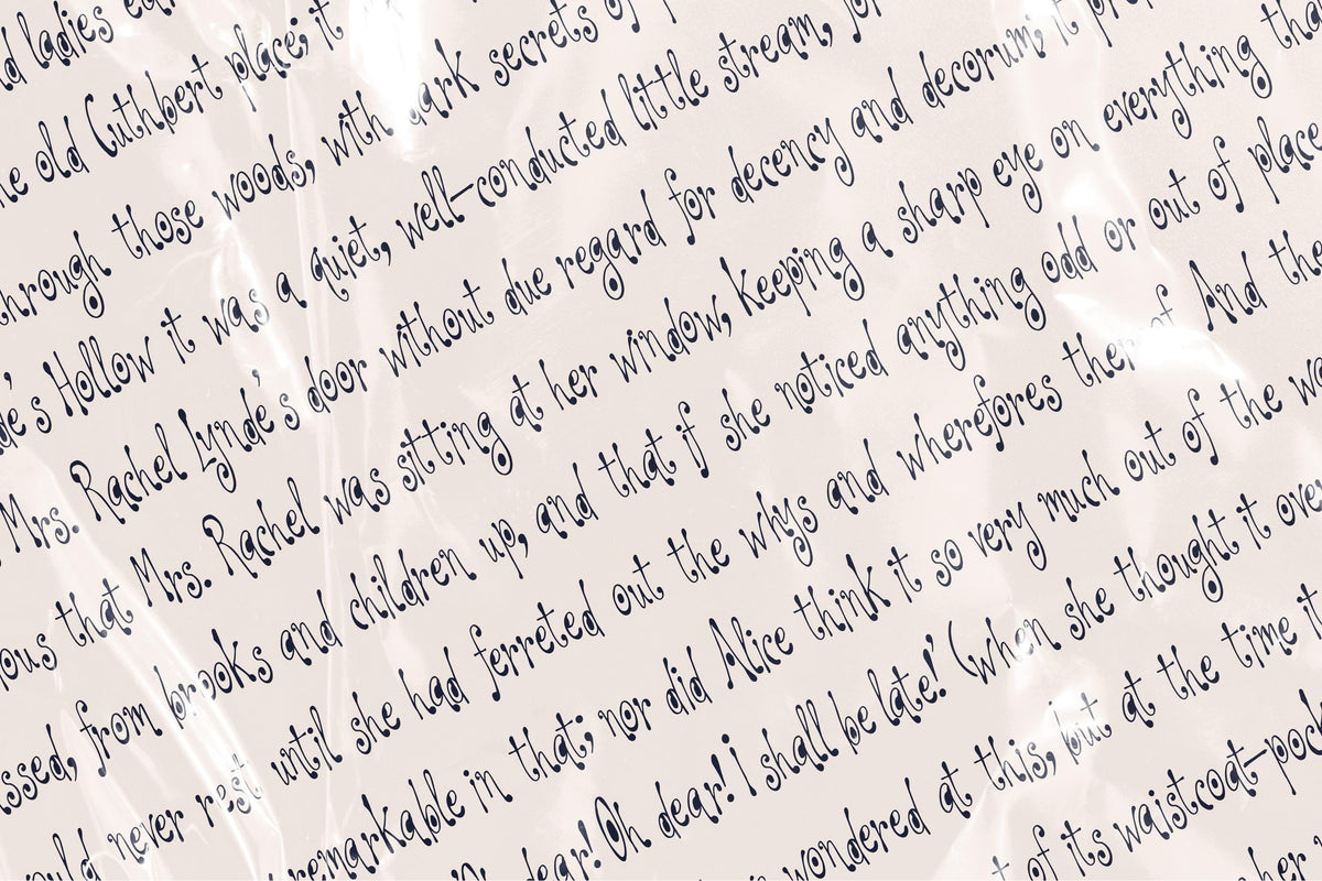 Slink and Shimmer Font, preview 5