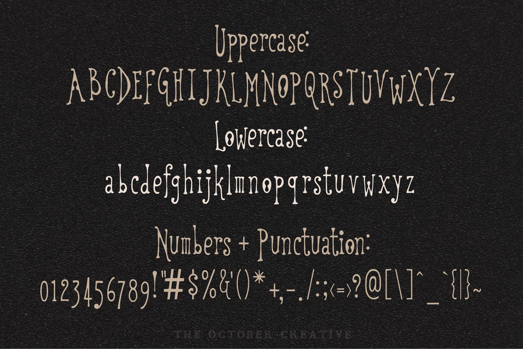 Open Sesame Font, preview 3