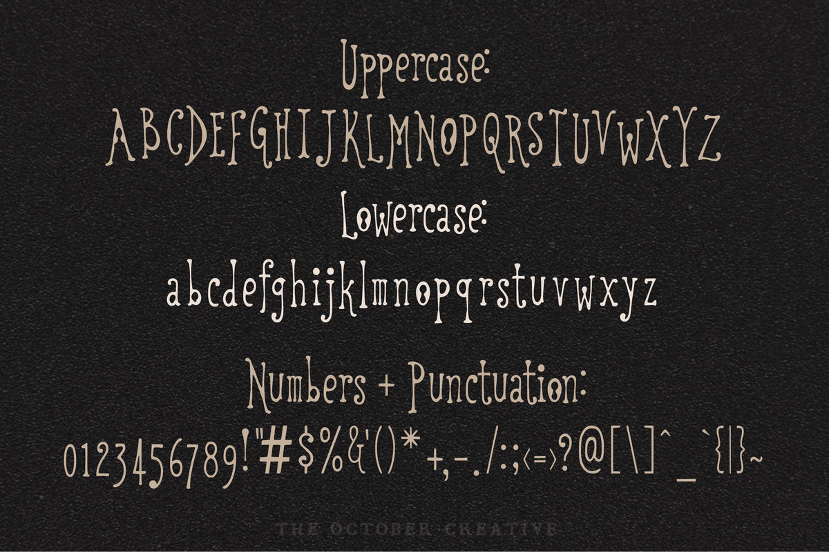 Open Sesame Font, preview 3