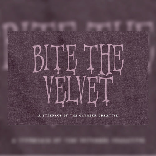 Bite the Velvet Font, preview 1