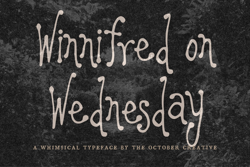 Winnifred on Wednesday Font, preview 2