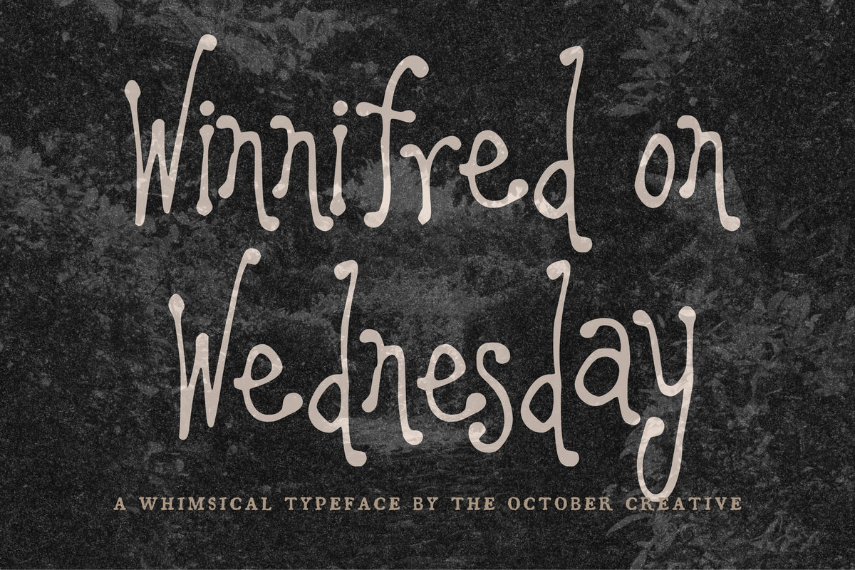 Winnifred on Wednesday Font, preview 2