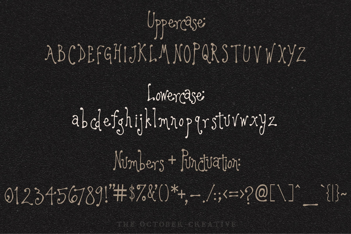 Winnifred on Wednesday Font, preview 3