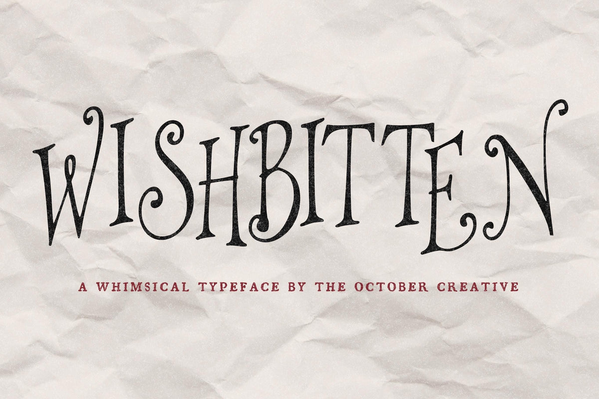 Wishbitten Font, preview 2
