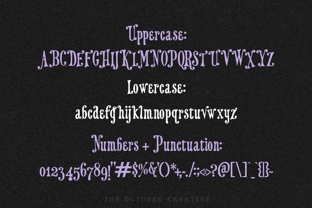 Violet Vision Font, preview 3