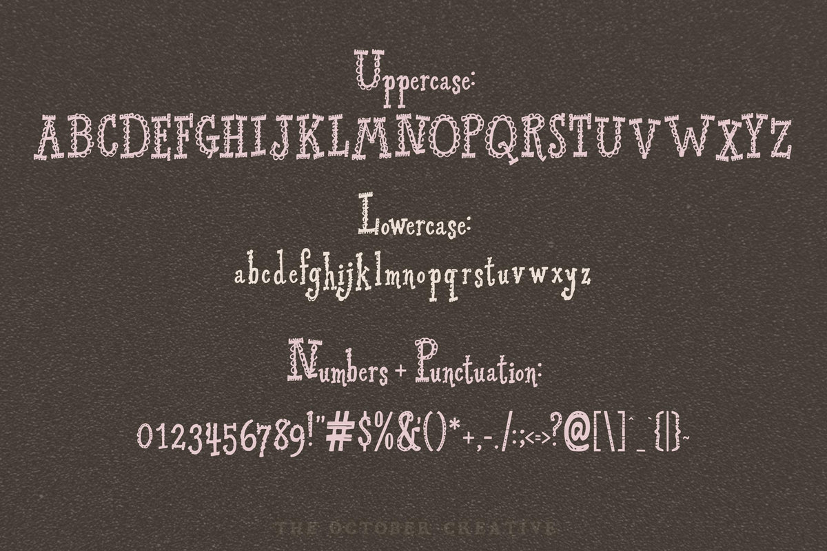 Lacedrunk Font, preview 3