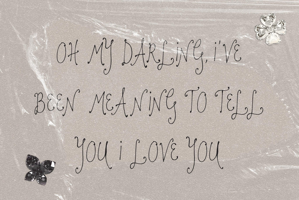 I Kept Your Letters Font, preview 6