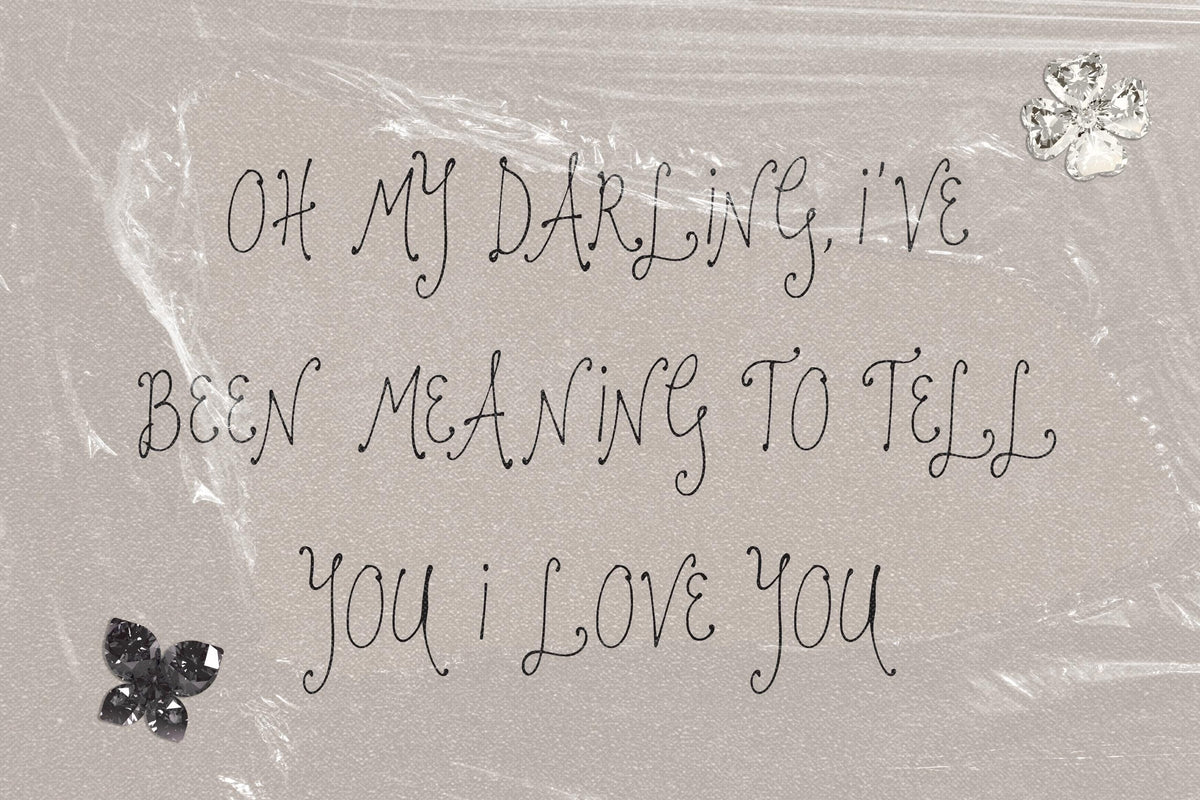 I Kept Your Letters Font, preview 6
