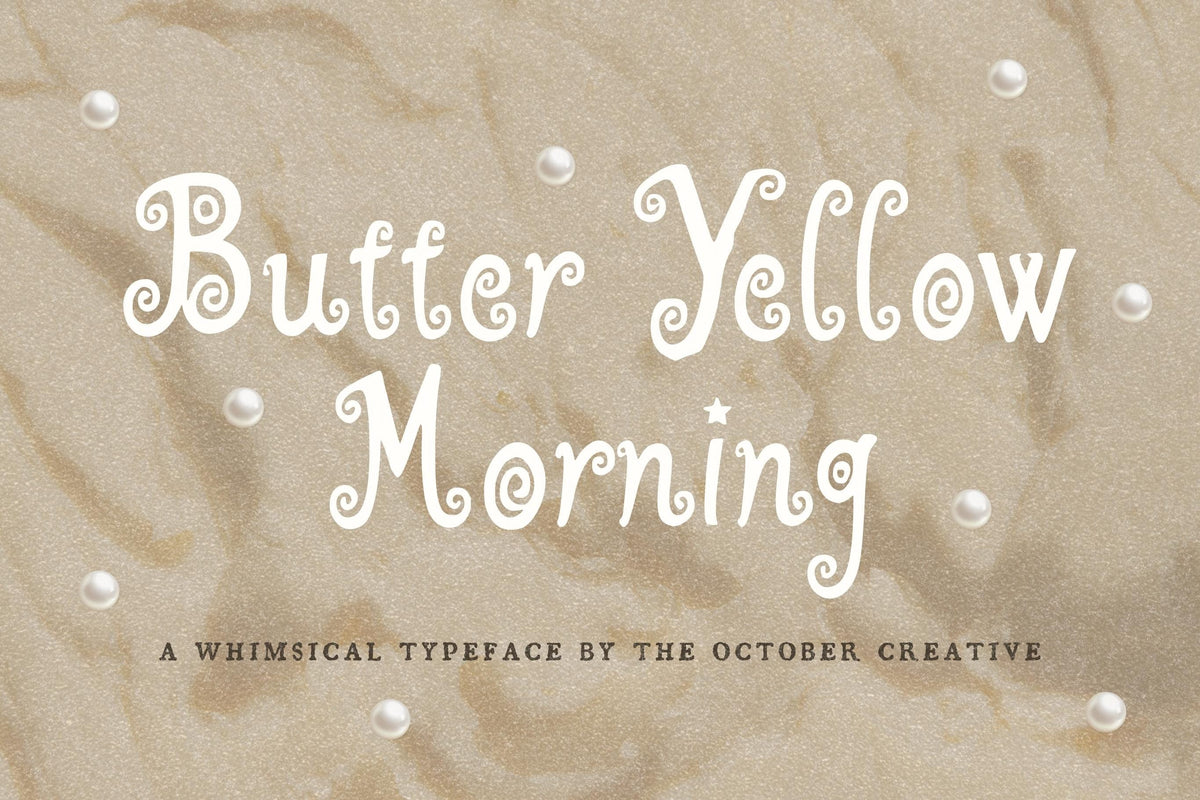Butter Yellow Morning Font, preview 9