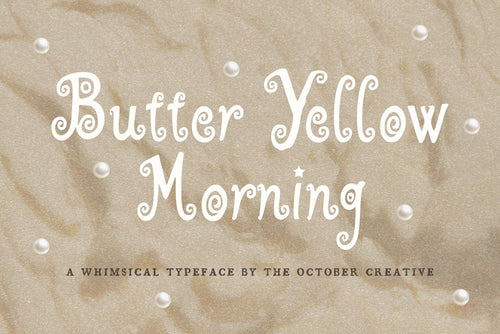 Butter Yellow Morning Font, preview 9