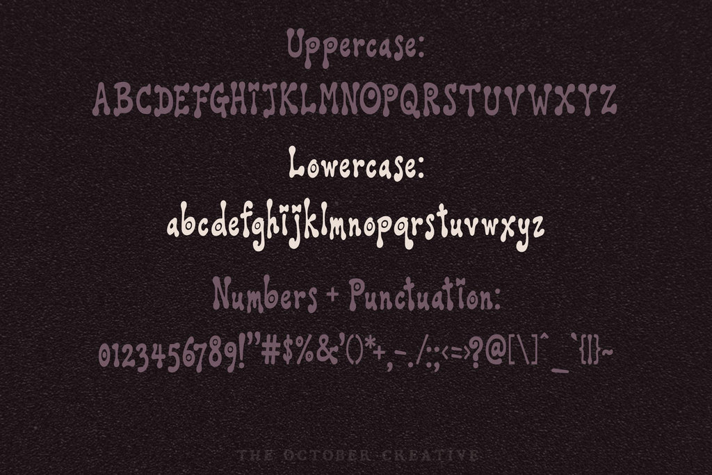Moonmelts Font, preview 2
