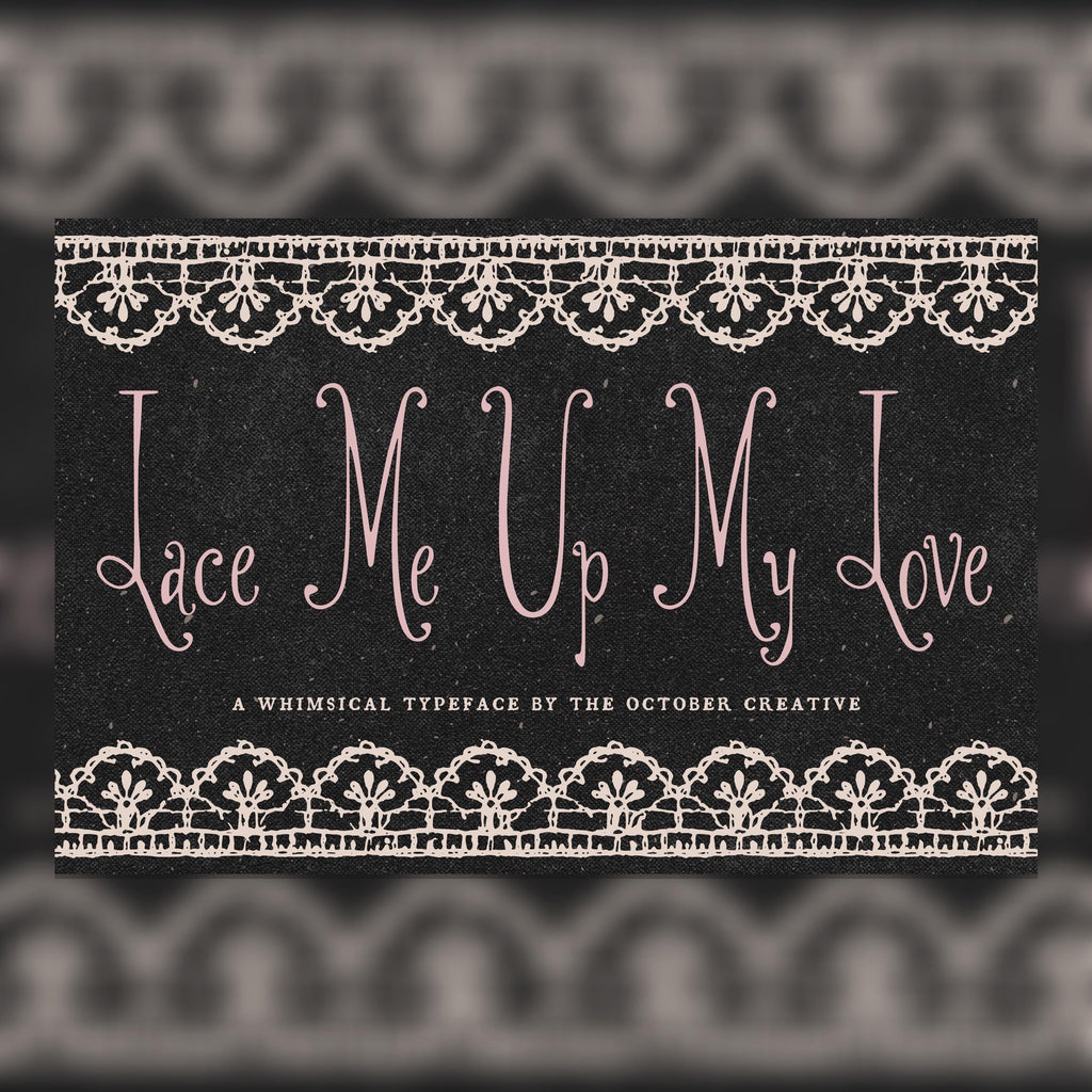Lace Me Up My Love Font, preview 1